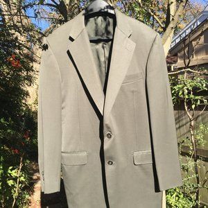 Hickey Freeman Olive Green Sheen Custom Suit